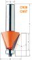 Preview: CMT HW-Fasefräser mit Anlaufring; 19x11,5/54,9x6mm, z2 ; Winkel 15°, 1 VPE = 1 Stck