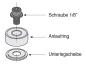 Preview: CMT Unterlegscheibe für M3, 3x9x1mm ; 1 VPE = 1Stck