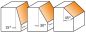 Preview: CMT HW-Fasefräser; 26x12,7/44,5x6mm, z2 ; Winkel 45°, 1 VPE = 1 Stck