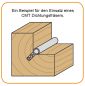 Preview: CMT VHW-Dichtungsfräser; 3x8/70x6mm, z2 beidseitig rechts; 1 VPE = 1 Stck