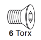 Preview: CMT M2,5x3x4,5mm Torxschraube; 1 VPE = 1Stck