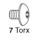 Preview: CMT M4x6x8mm Torxschraube; 1 VPE = 1Stck
