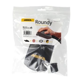 Mirka Handblock mit Absaugung "Roundy"  150mm, GRIP 34-Loch: VPE: 1 Stck/Pck