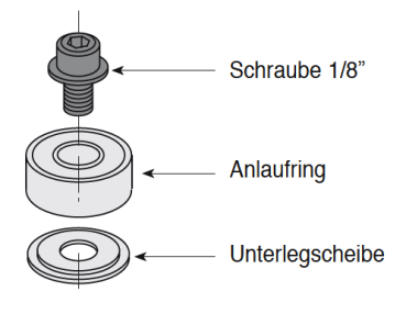 CMT Unterlegscheibe für M3, 3x9x1mm ; 1 VPE = 1Stck