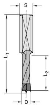 JSO HW-Dübellochbohrer; 9x27/57,5x10mm rechts; 1 VPE = 1 Stck