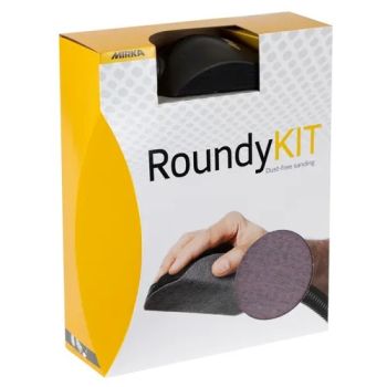 Mirka Handblock mit Absaugung "Roundy-Kit"  150mm, GRIP 34-Loch: VPE: 1 Stck/Pck