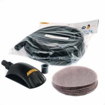 Mirka Handblock mit Absaugung "Roundy-Kit"  150mm, GRIP 34-Loch: VPE: 1 Stck/Pck