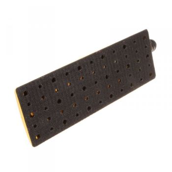 Mirka Handblock mit Absaugung und Bügelgriff, „Handy“ 80 x 230 mm Kunststoff, mit Luftregulierung GRIP 55-loch; VPE:1 Stck/Pck