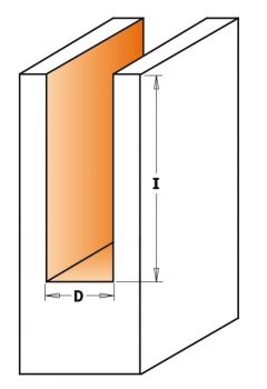 CMT HW-Nutschaftfräser; 20x40/90x8mm, z2+1 rechts; 1 VPE = 1 Stck