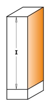 CMT VHW-Bündigfräser mit Doppelkugellager und Spiralnuten; 12,7x50,8/114x12mm, z2 ; 1 VPE = 1 Stck