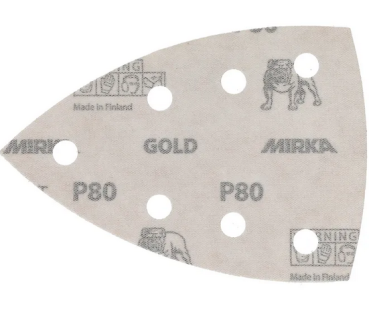 Mirka Gold Delta-Scheiben Ø 152mm 7-fach gelocht, P60, VPE: 50 Stck/Pck