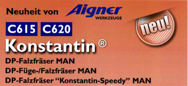AIGNER DP-Falzfräser "KONSTANTIN Speedy"; 180x59,6x30 mm; z2x6 rechts; für Tischfräse, 1 VPE = 1 Stück