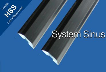 System SINUS HSS-Hobelmesser 120x16x2,5 mm; 1 VPE = 2 Stück