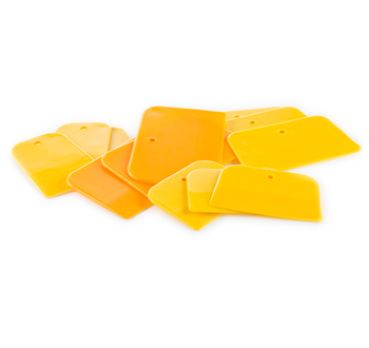 Limitierte SONDERAKTION - Drehkopf E-D Spachtelklingen Kunststoff, gelb "Standard" 10 x 7cm ; 1 VPE  = 100 Stck - Abverkauf