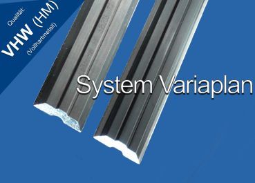 System Variplan VHW (HM)-Hobelmesser 630x16x3,7 mm; 1 VPE = 2 Stück