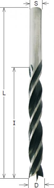 CMT HS-Spiralbohrer; 12x96/151x8mm, rechts; 1 VPE = 1 Stck
