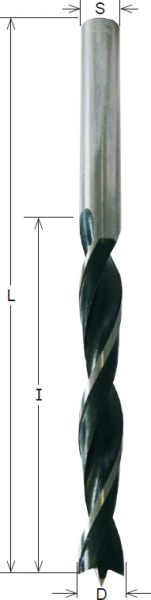 CMT SP-Spiralbohrer; 18x130/180x10mm, rechts; 1 VPE = 1 Stck