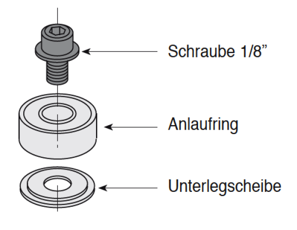 CMT Unterlegscheibe für M3, 3x9x1mm ; 1 VPE = 1Stck