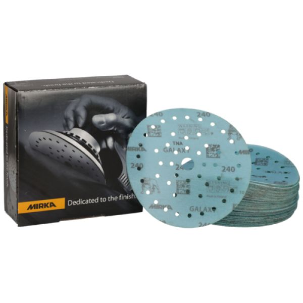 MIRKA Galaxy - Scheiben Ø150 mm, P240, GRIP, Multifit, 1 VPE = 50 Stück
