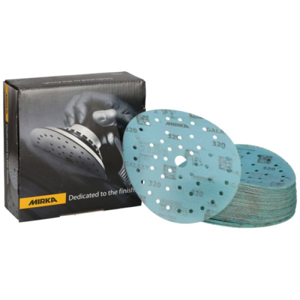 MIRKA Galaxy - Scheiben Ø150 mm, P320, GRIP, Multifit, 1 VPE = 50 Stück