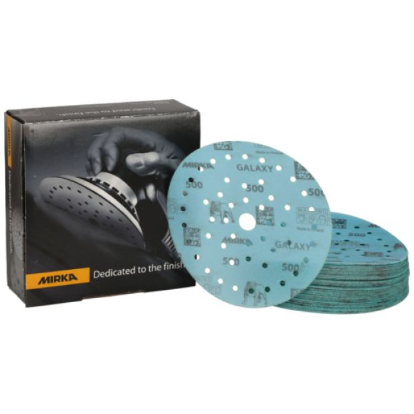 MIRKA Galaxy - Scheiben Ø150 mm, P500, GRIP, Multifit, 1 VPE = 50 Stück
