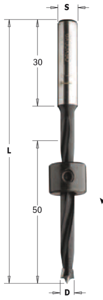 CMT Einstellschraube für Anschlag C541, M5x5mm; 1 VPE = 10 Stck