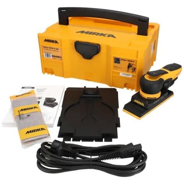 MIRKA DEOS II Elektro Schwingschleifer im Case, 383CV 70x198mm 3,0 Hub, 1 VPE = 1 Stück (nur in D lieferbar)