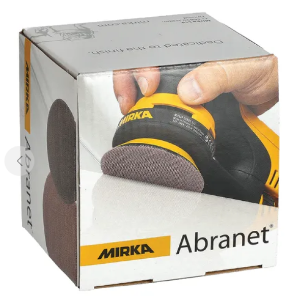 Mirka Abranet Schleifscheiben Ø 77 mm P320 Gitternetz; VPE: 50 Stck/Pck
