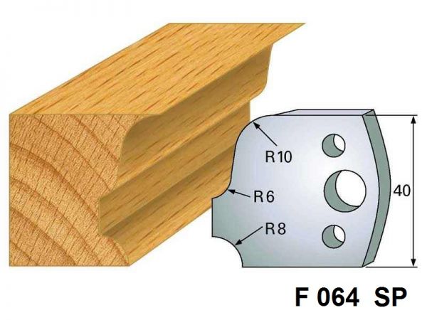 SP-Profilmesser 40 x 4 mm (F 064 SP), 1 VPE = 2 Stück