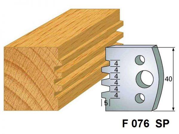 Abweiser für Profilmesser 40 x 4 mm (F 076 SP), 1 VPE = 2 Stück