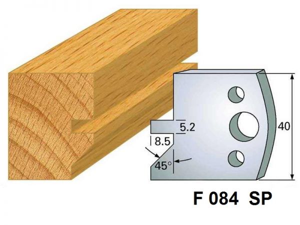 Abweiser für Profilmesser 40 x 4 mm (F 084 SP), 1 VPE = 2 Stück