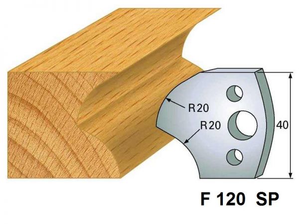 Abweiser für Profilmesser 40 x 4 mm (F 120 SP), 1 VPE = 2 Stück