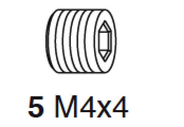 CMT M4x4mm Schraube; 1 VPE = 1Stck
