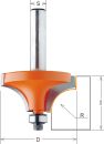 CMT HW-Abrundfräser mit Anlaufring; 16,7x12,7x6mm, z2; r2,0mm; 1 VPE = 1 Stck