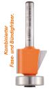 CMT HW-Fasefräser mit Anlaufring (Spezialausführung); 19-24,5x16/56,5x8mm, z2 ; Winkel 0°+ 25°, 1 VPE = 1 Stck