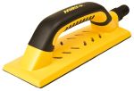 Mirka Handblock mit Absaugung und Bügelgriff, „Handy“ 80 x 230 mm Kunststoff, mit Luftregulierung GRIP 55-loch; VPE:1 Stck/Pck
